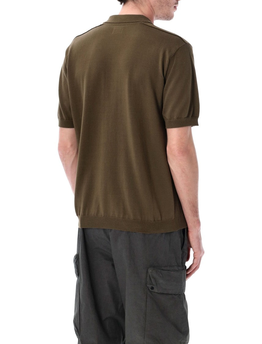 C.P. Company Short Sleeve Cotton Regular Polo Sweater