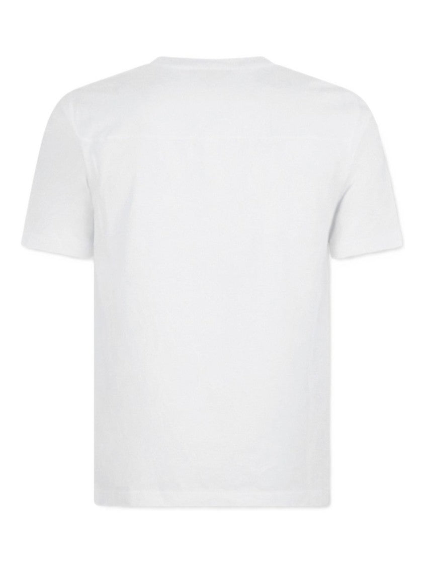 Dsquared2 White Bold Burgundy Text Crew Neck T-Shirt