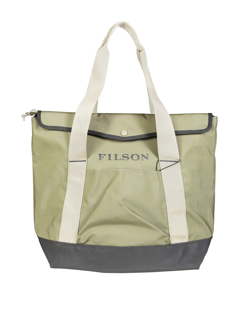 Filson Textured Flap-Closure Shoulder Bag With Adjustable Strap