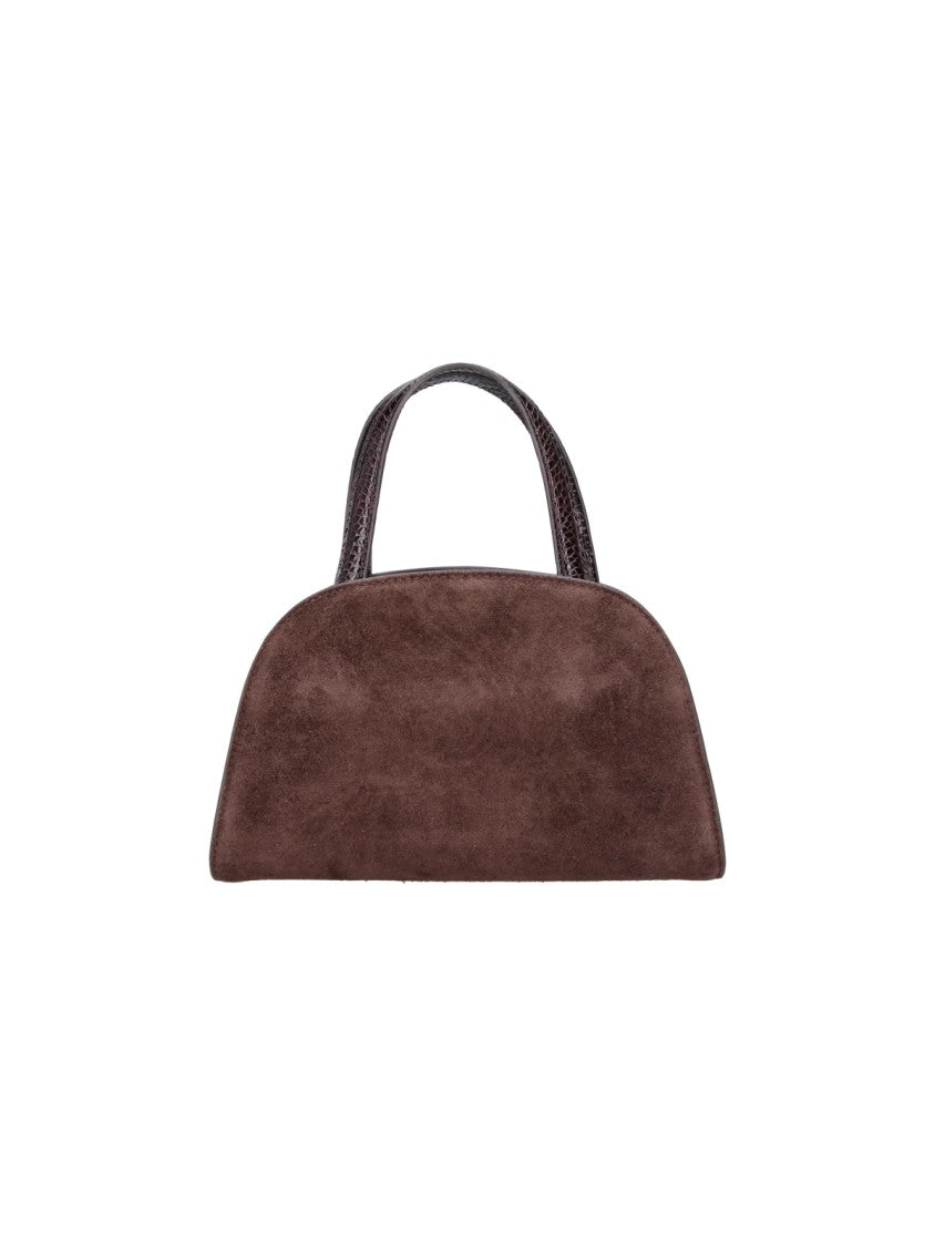 Tory Burch Brown Romy Small Calf Suede Handbag