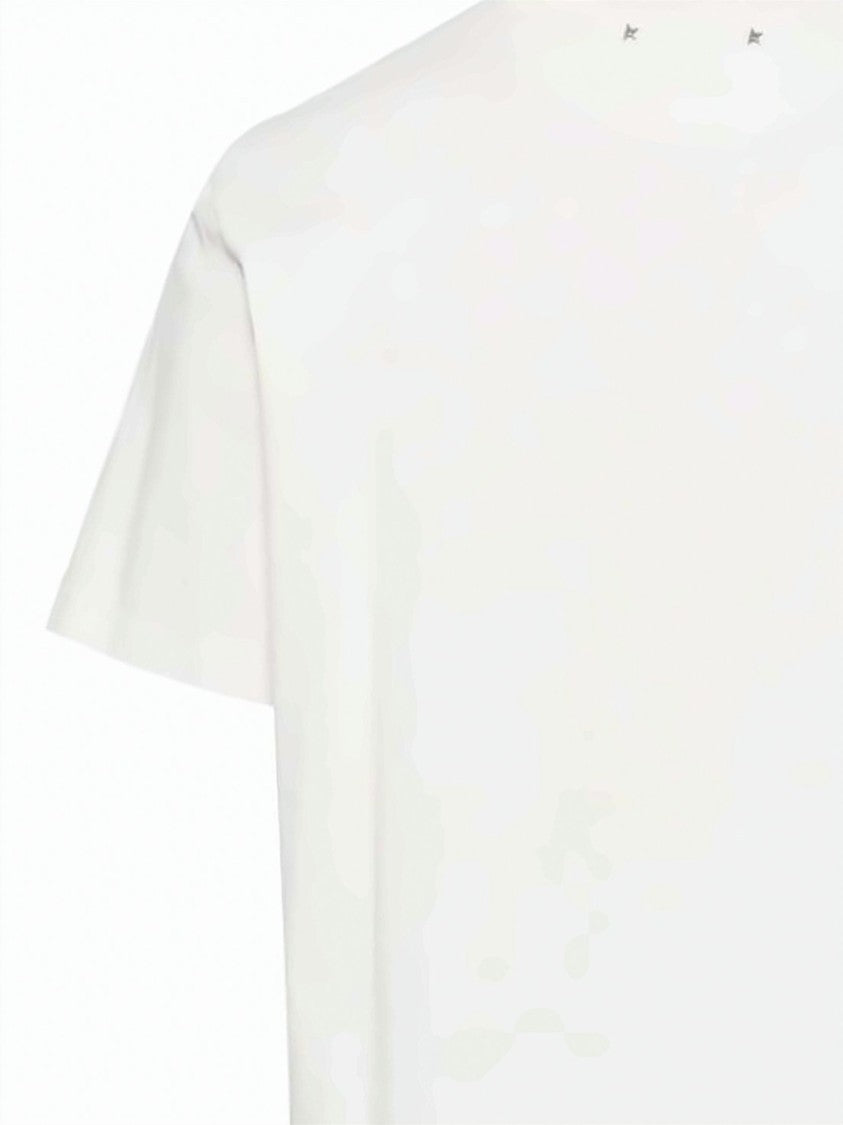 Golden Goose Short-Sleeved Cotton T-Shirt With Subtle Star Accents