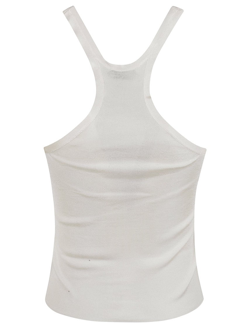Tom Ford Fitted Racerback Tank Top In Smooth Silk