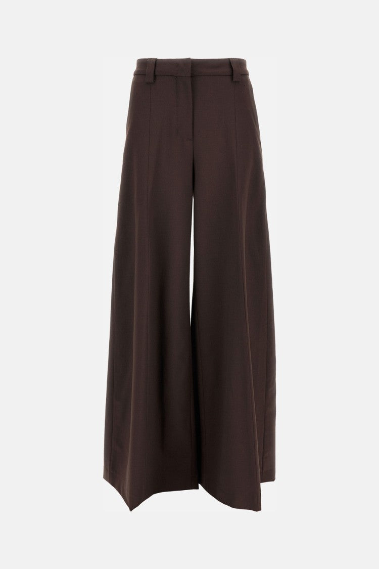 The Latest Wide Trousers With Classic Front Closure