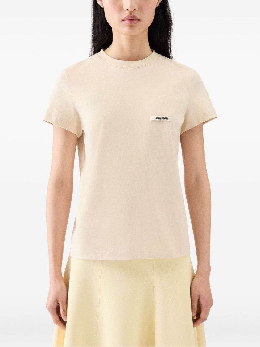 Jacquemus Boxy Cropped T-Shirt With Subtle Logo