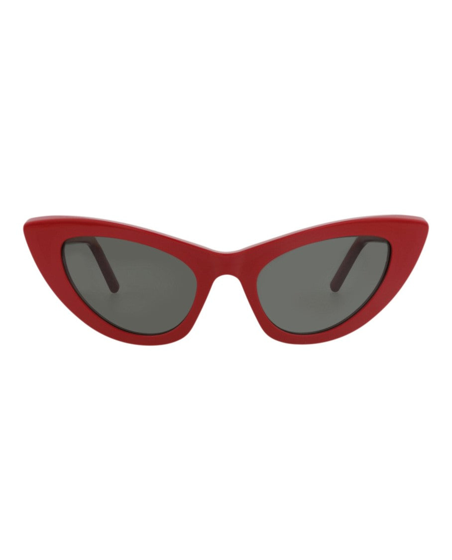 Saint Laurent Glossy Cat Eye Sunglasses In Recycled Acetate