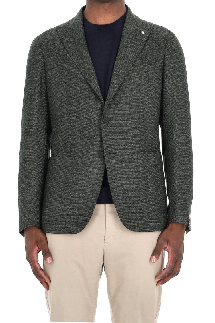 Tagliatore Montecarlo Line 110’S Wool Textured Jacket
