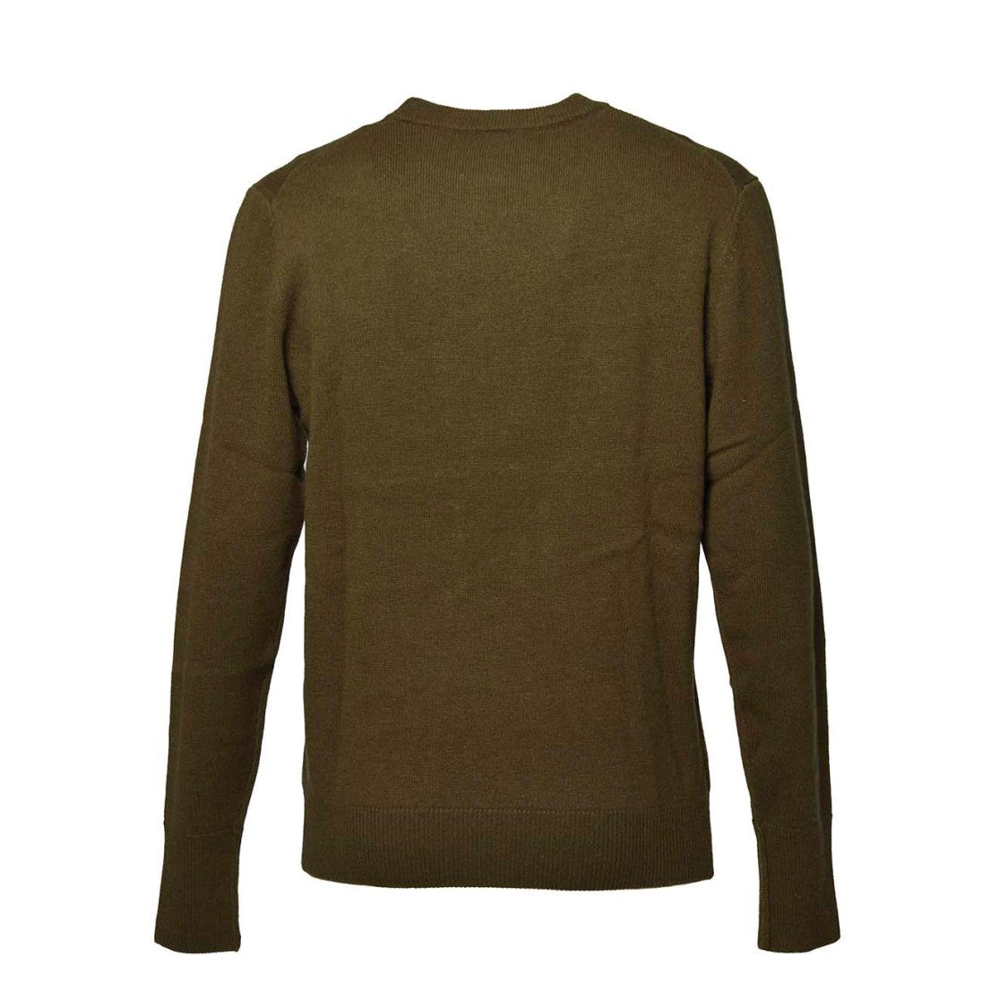 Aspesi Military Green Wool Crewneck Sweater