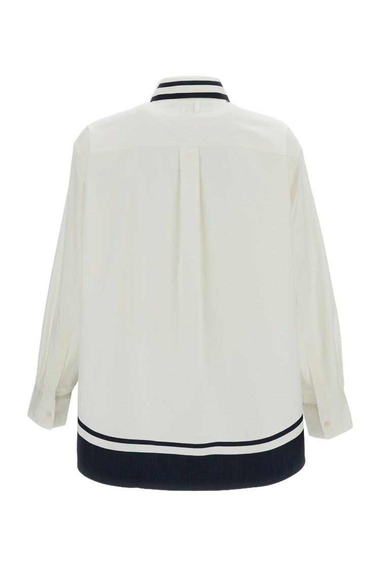 Jacquemus White Blue Camargue Cotton Shirt