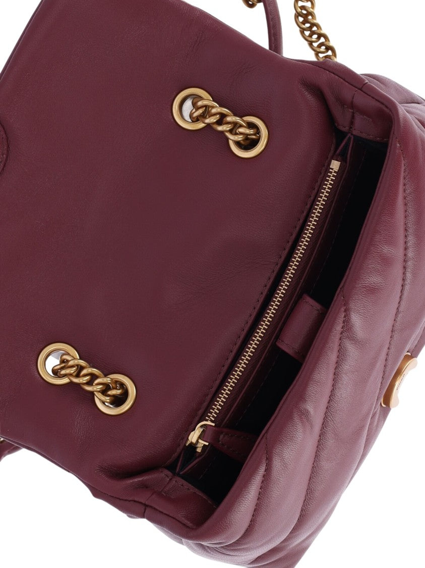 Pinko Love Puff Mini Nappa Leather Quilted Shoulder Bag