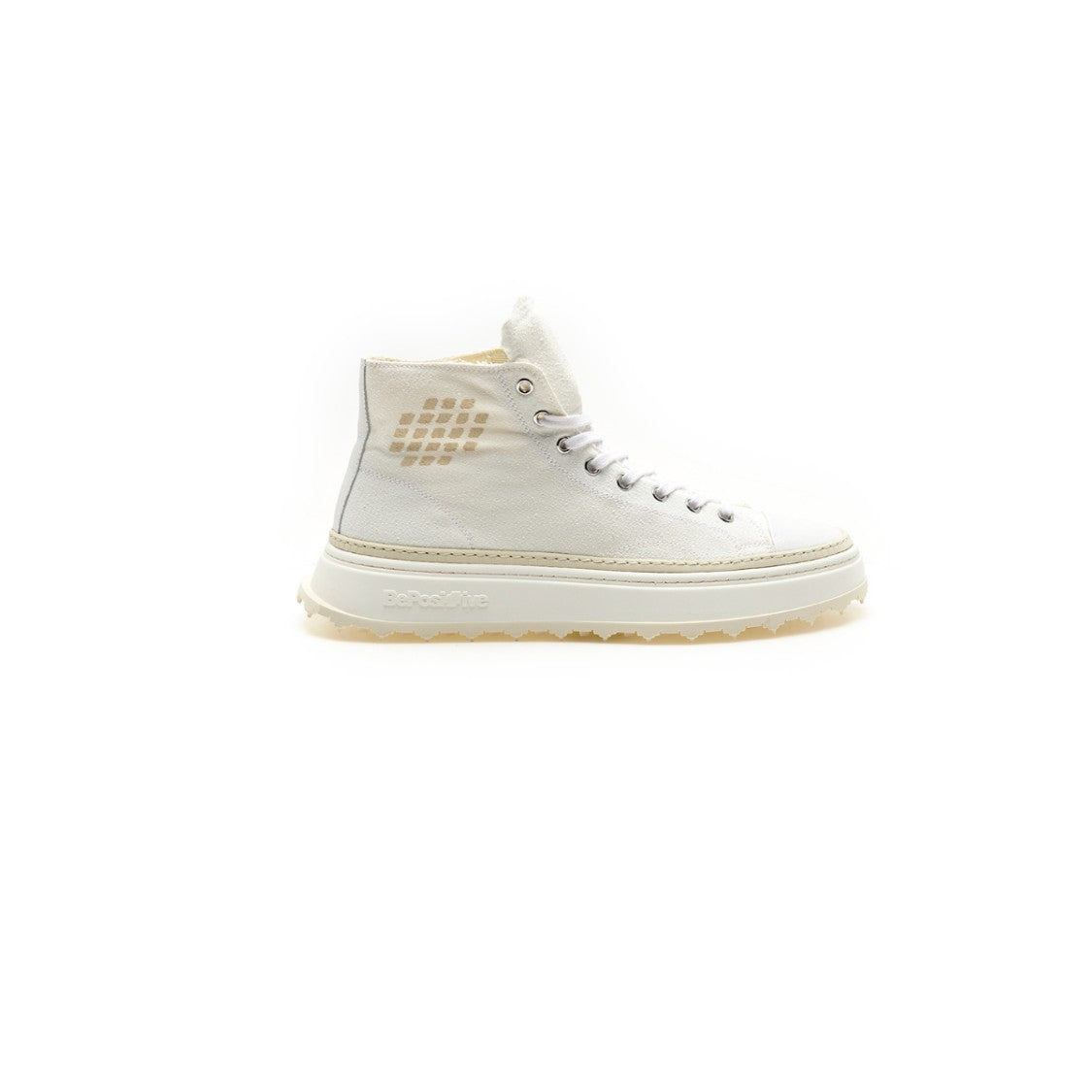 Bepositive Canvas Leather Mid-Cut Sneakers