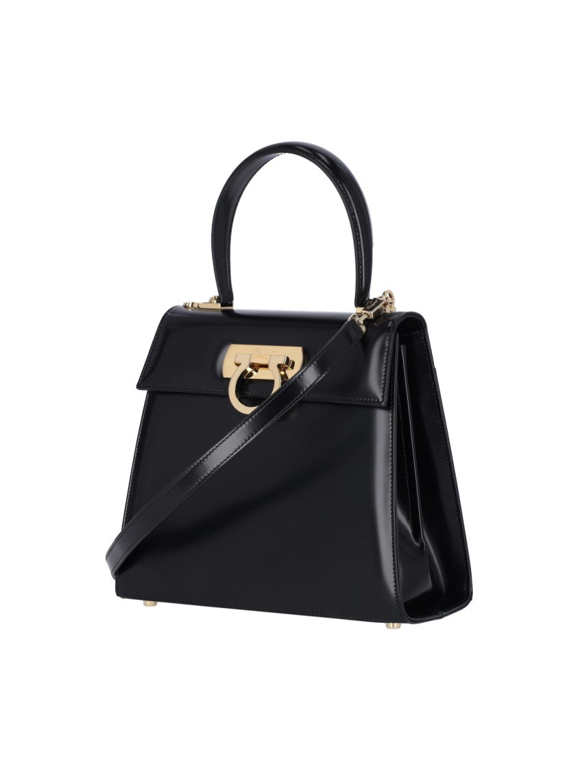 Ferragamo Iconic Medium Handbag – Black