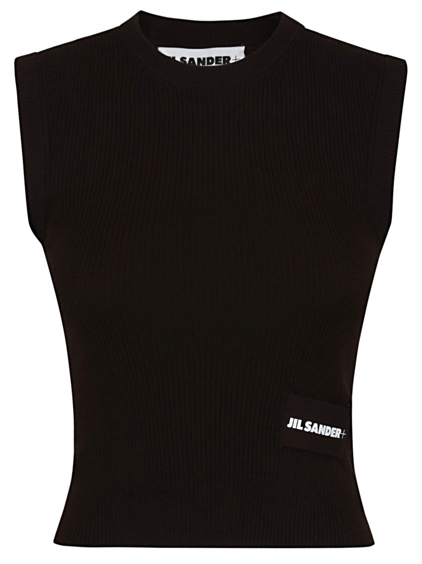 Jil Sander Ribbed Fitted Top