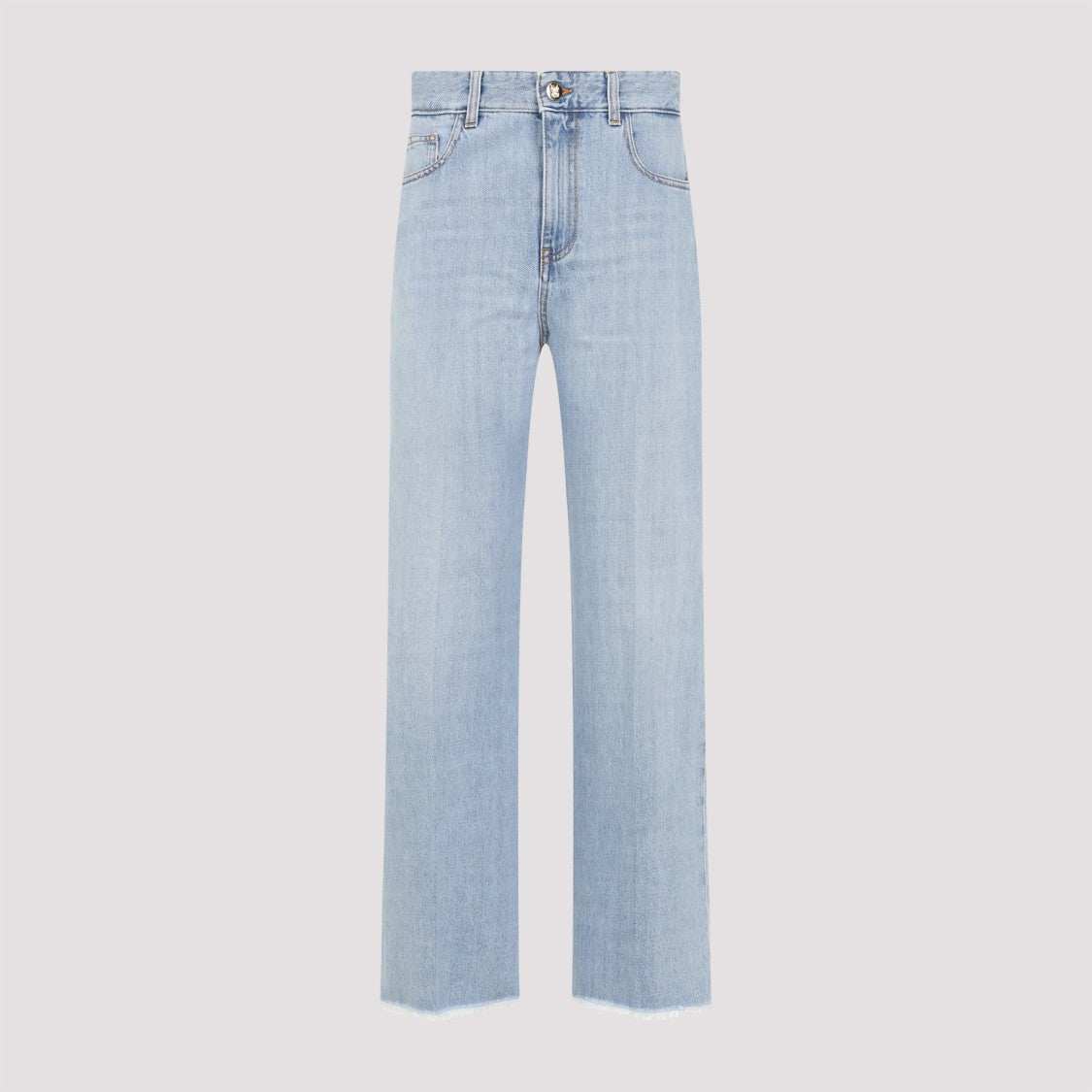 Giambattista Valli Light Blue Cotton Jeans