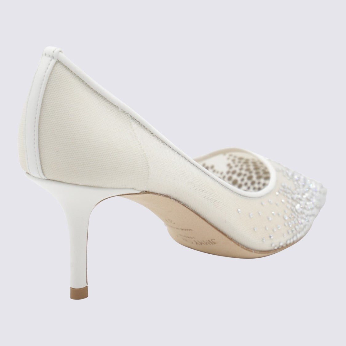 Jimmy Choo White Leather Pumps