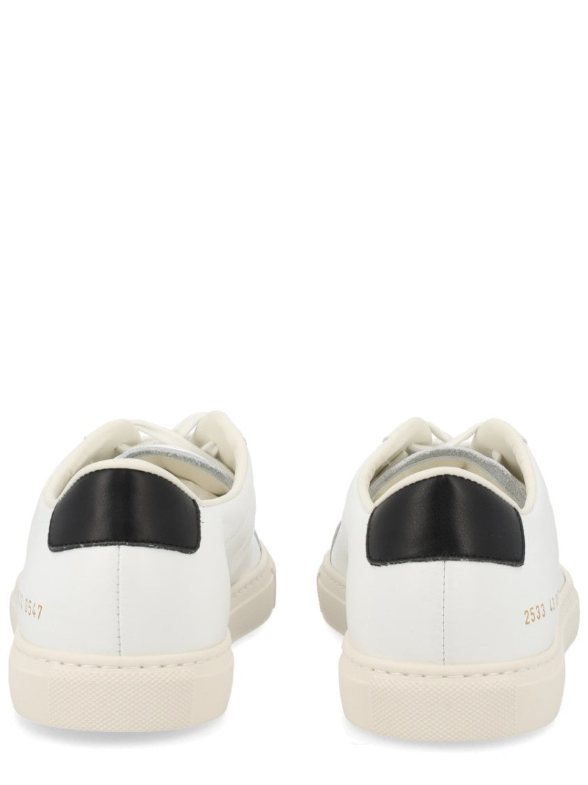 Common Projects White Achilles Contrast Tab Low-Top Sneakers