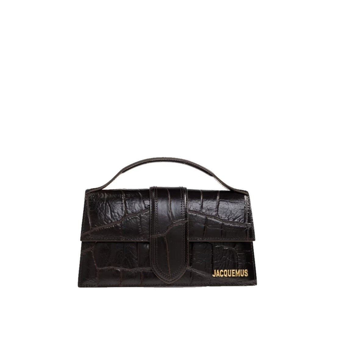 Jacquemus Crocodile Effect Leather Le Grand Bambino Shoulder Bag