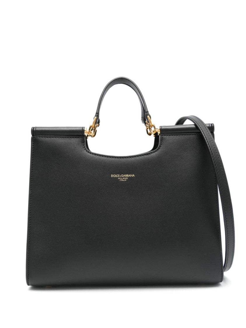 Dolce & Gabbana Black Leather Shoulder Bag
