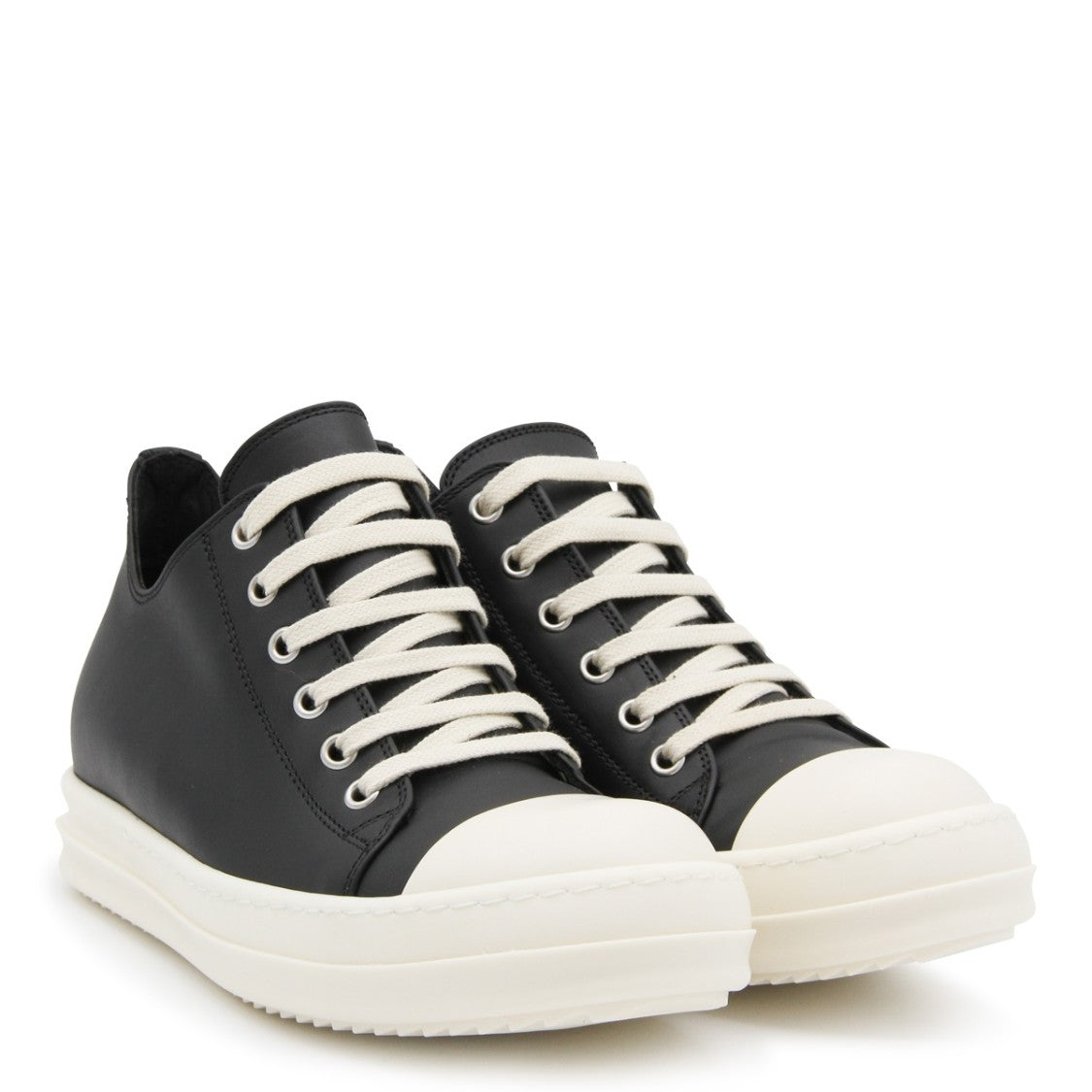 Rick Owens Leather Low Sneakers