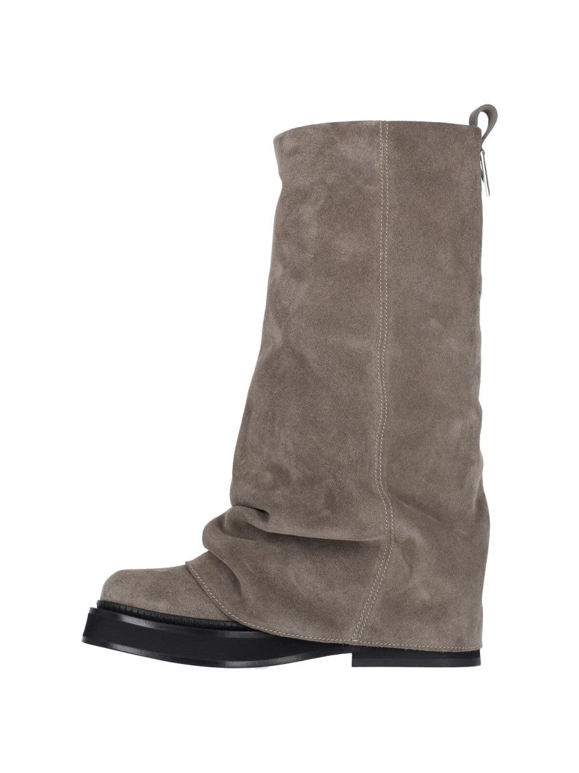 The Attico "Robin" Combat Boots – Taupe