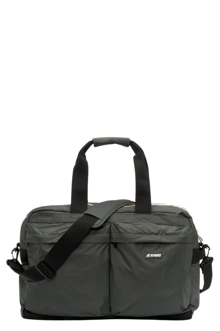K-Way Green Blackish Ardelu Lightweight Nylon Duffle Bag