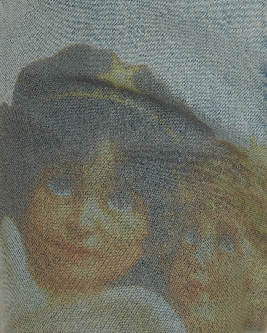 Fiorucci Angels Straight Fit Light Blue Jeans