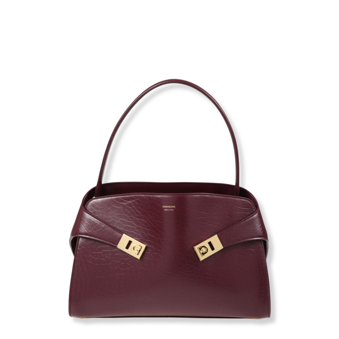 Ferragamo Structured Shoulder Bag With Minimalist Design