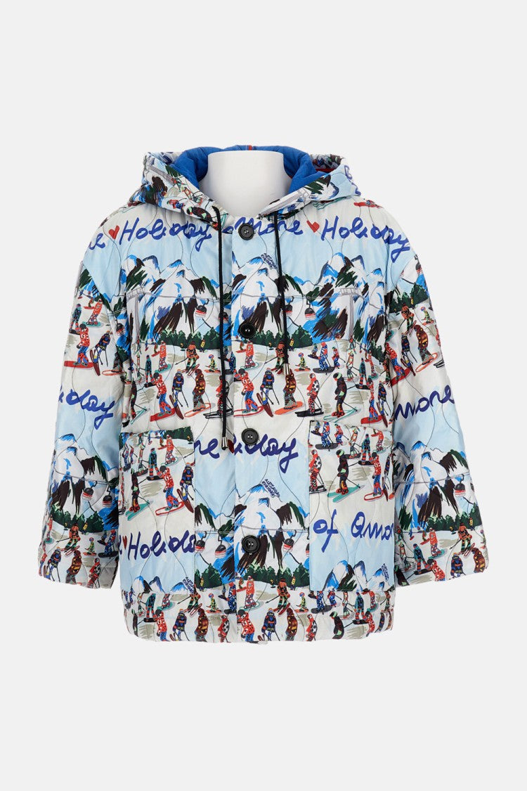 Alessandro Enriquez Quilted Oversized Jacket With Hood