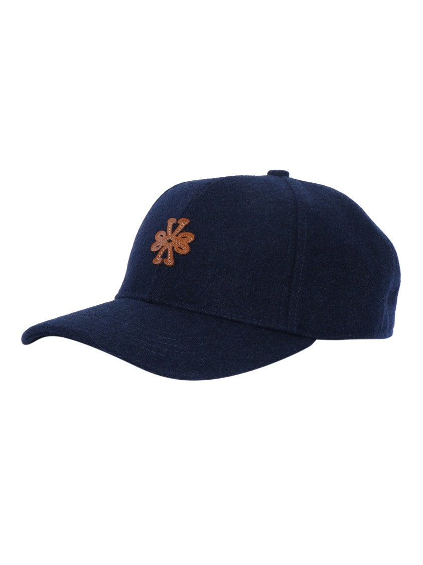 Jacob Cohen Structured Wool Blend Baseball Cap