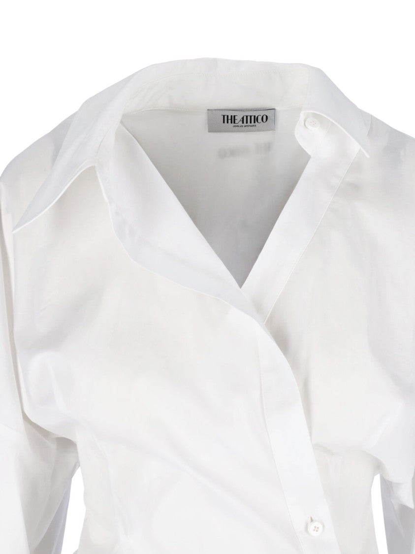 The Attico Mini Chemisier Dress – White