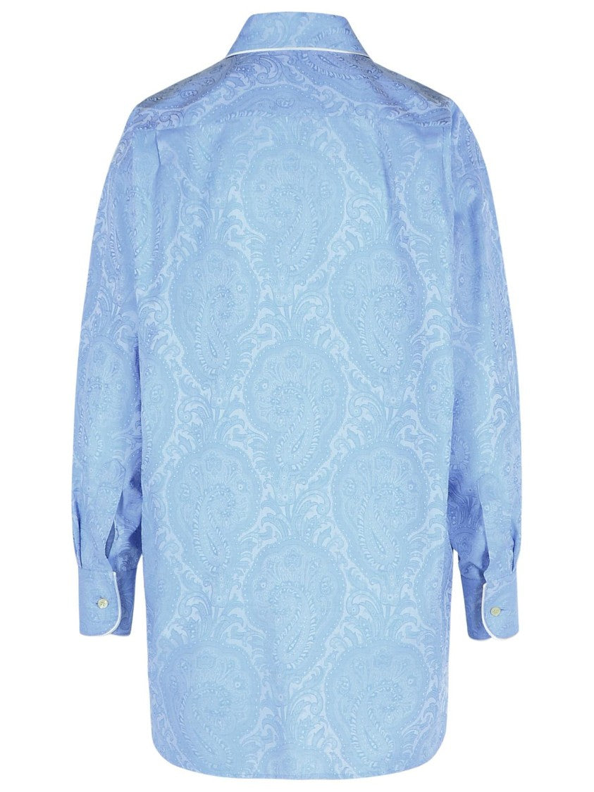 Etro Light Blue Cotton Shirt