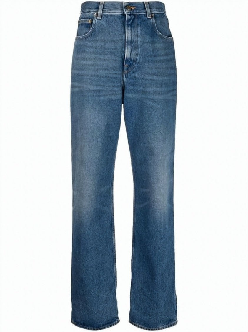 Golden Goose Classic Straight-Leg Denim Pants With Mid-Rise Waist