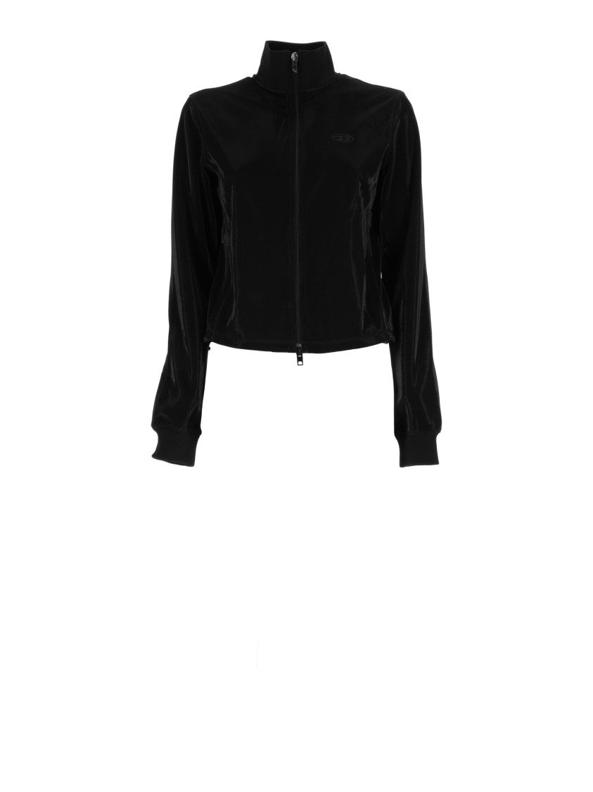 Diesel F-Rosy Cropped Velvet Jacket
