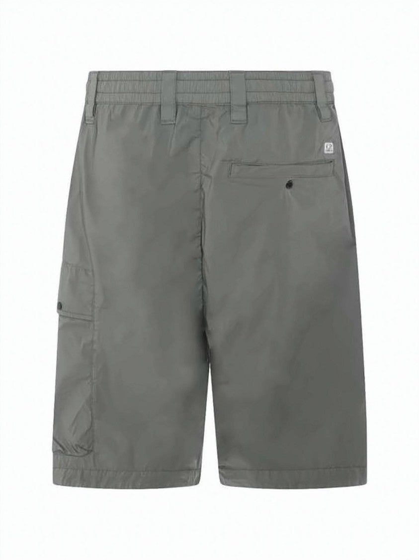 C.P. Company Grey Mid-Thigh Shorts With Distinctive Lens Detail