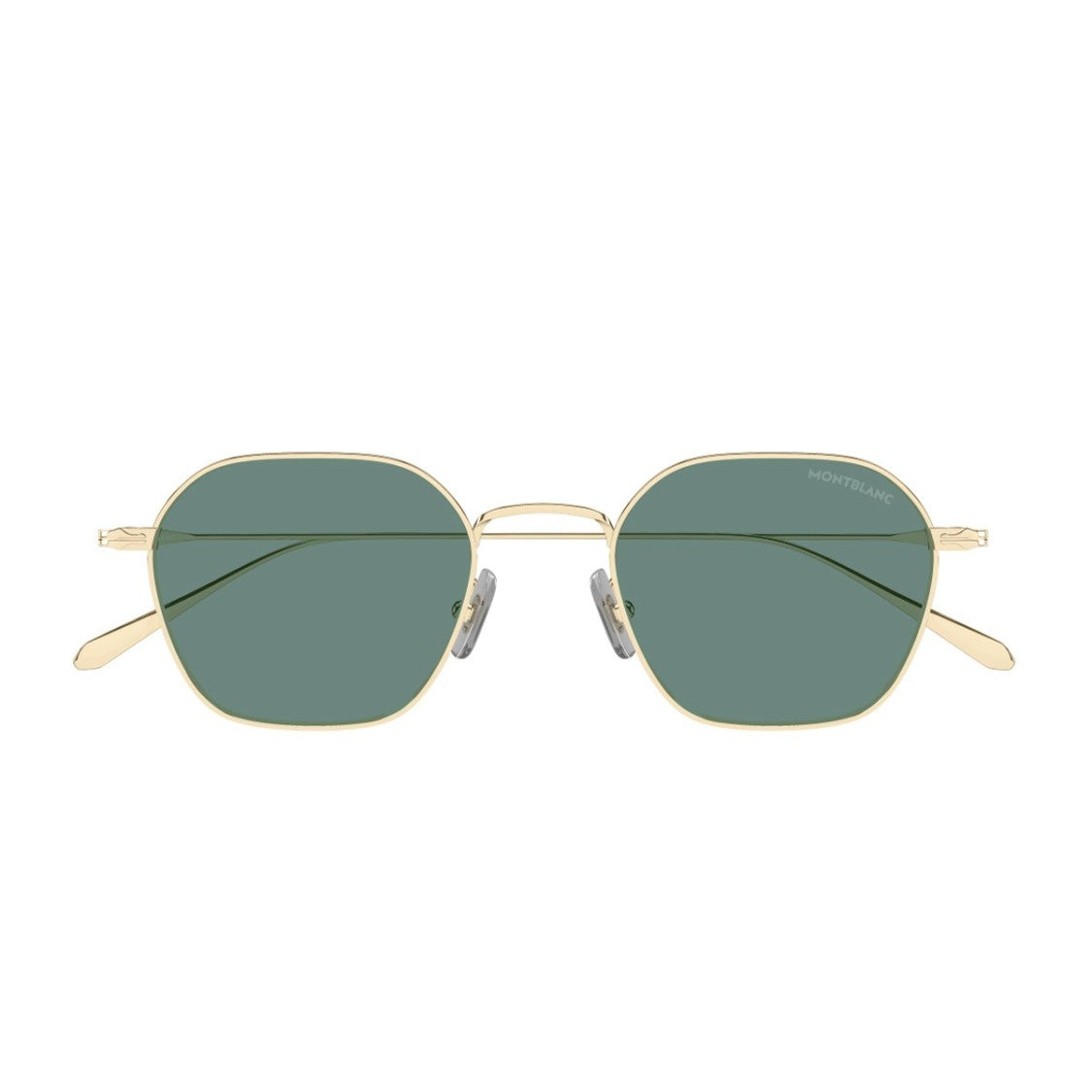 Montblanc Gold Nib Metal Geometric Sunglasses