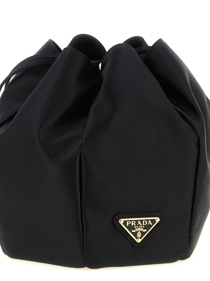 Prada Satin Mini Bucket Bag