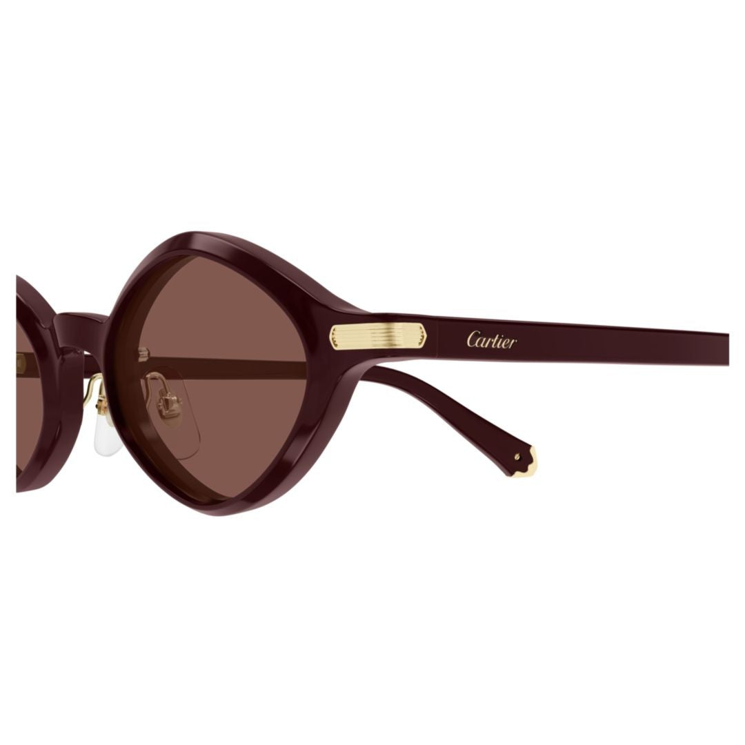 Cartier Oval Frame Sunglasses In Recycled Acetate