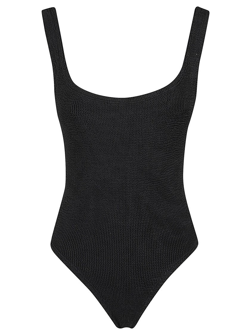 Hunza G Square Neck One-Piece Swimsuit With Deep U-Back
