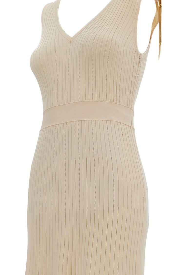 Elisabetta Franchi Long Ribbed Knit Dress