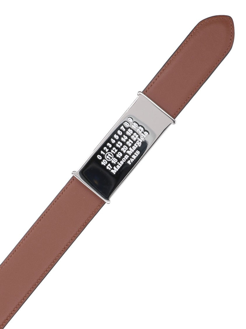 Maison Margiela Numeric Reversible Belt – Brown/Black