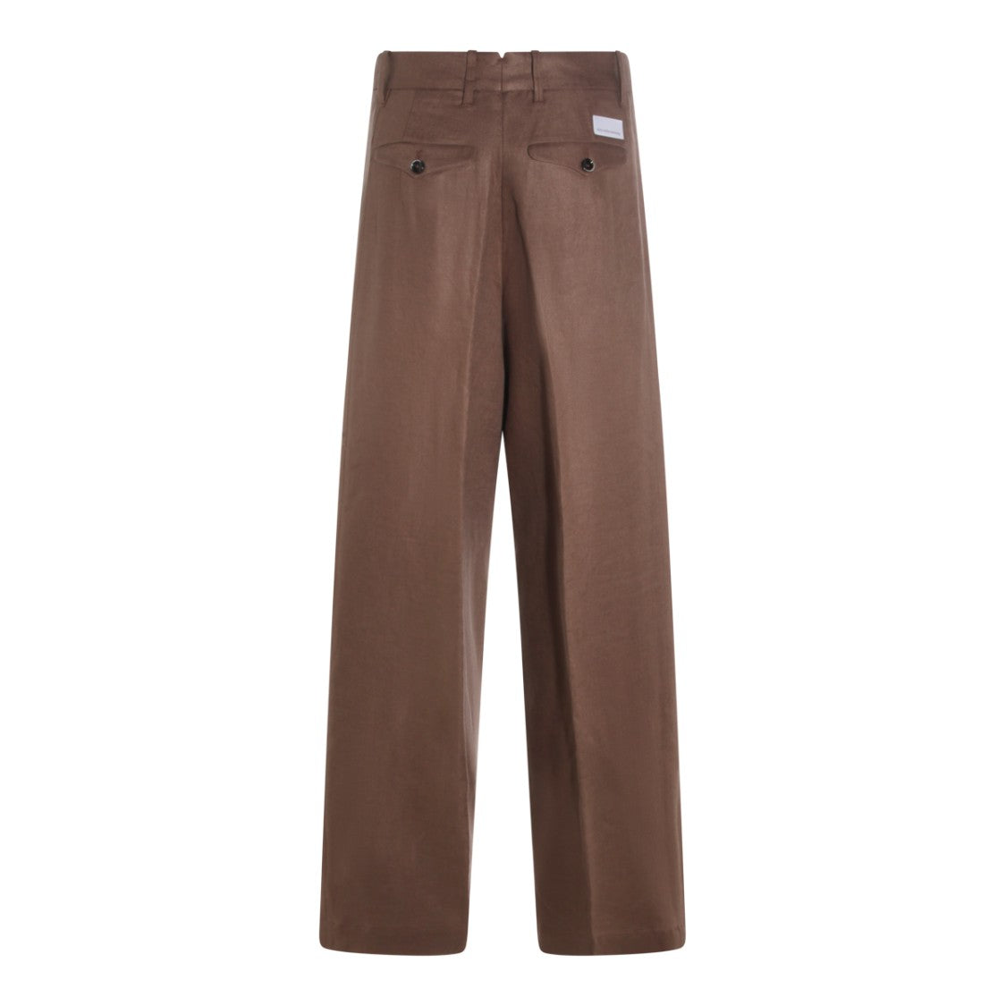 Nine In The Morning High-Waisted Straight-Leg Trousers With Pleated Front