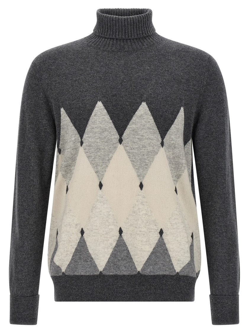 Ballantyne Argyle Turtleneck