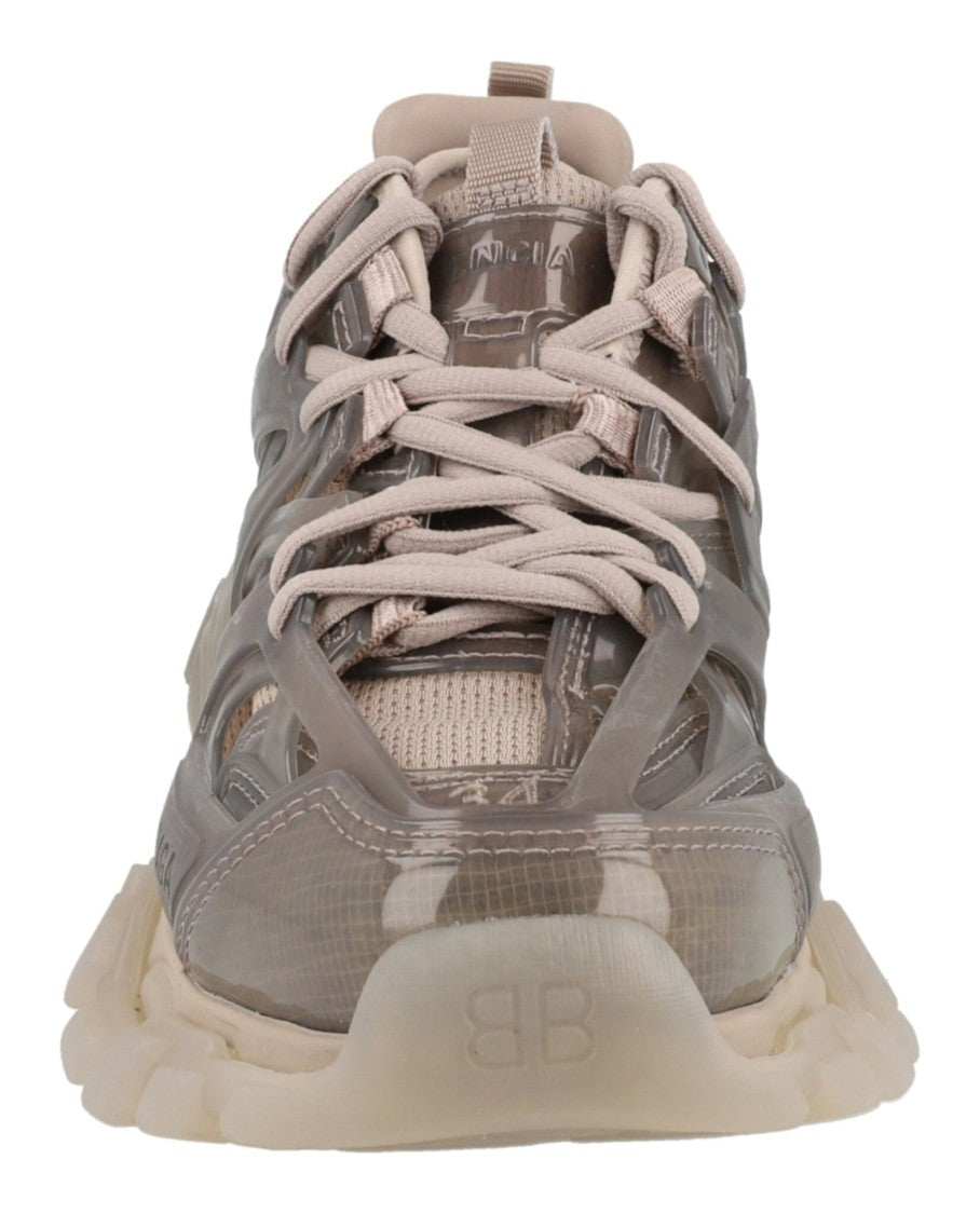 Balenciaga Chunky Low-Top Sneakers With Glossy Translucent Layers