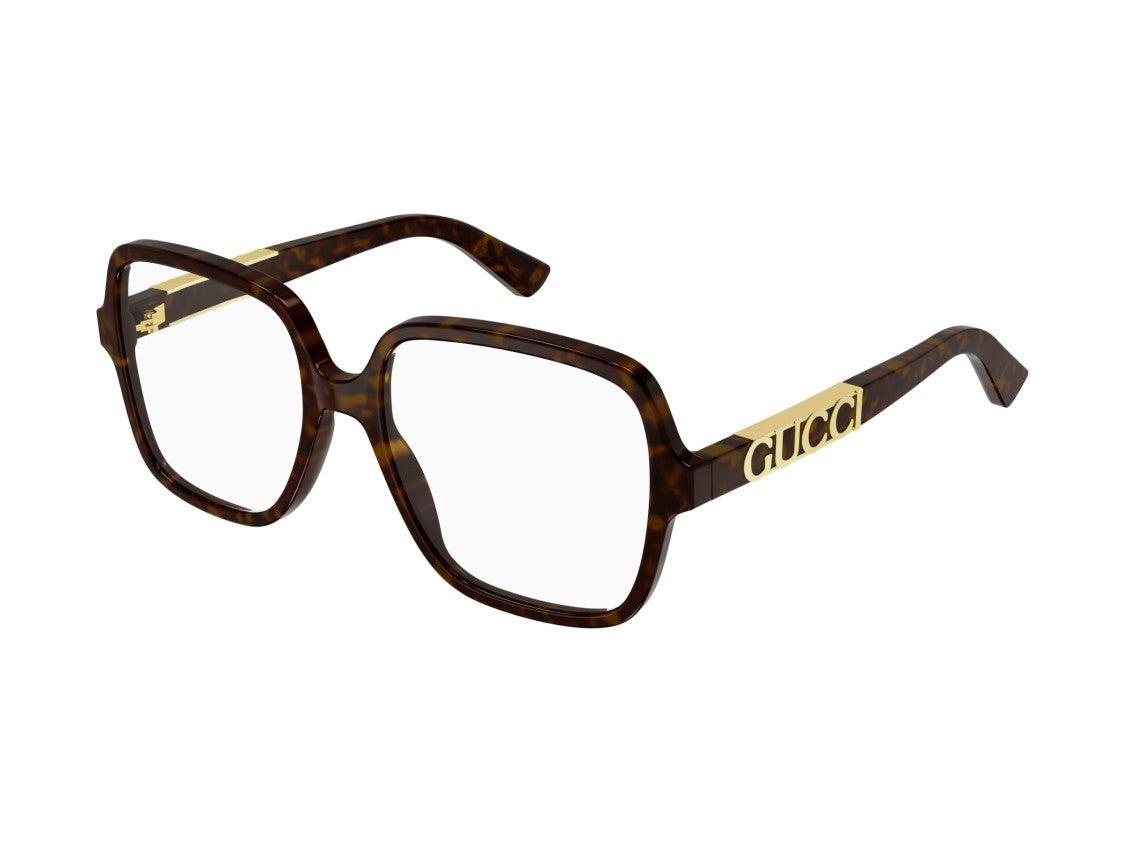Gucci Gg1193oa Metallic Tortoiseshell Geometric Eyeglasses