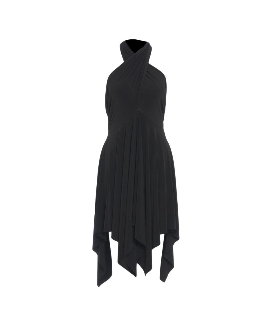 Norma Kamali Halter Neck Mini Dress 'Convertible'