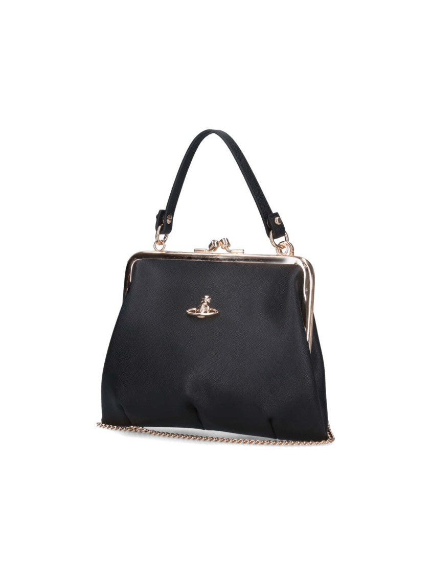 Vivienne Westwood "Granny Frame" Handbag – Black