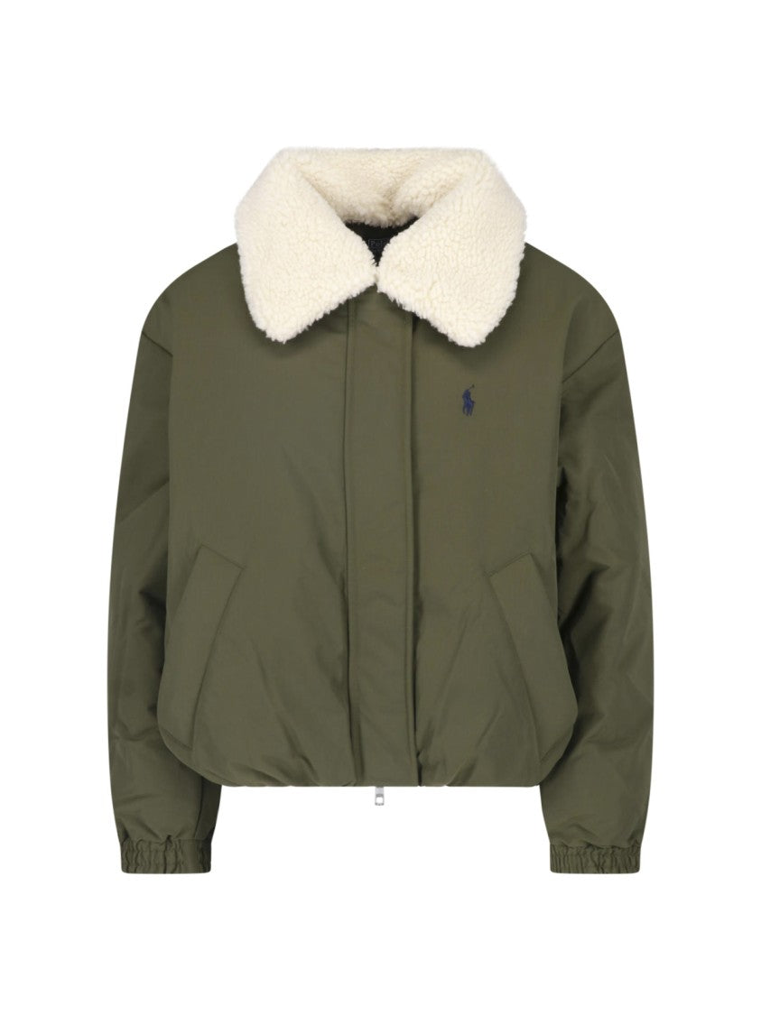 Polo Ralph Lauren Teddy Collar Cropped Down Jacket