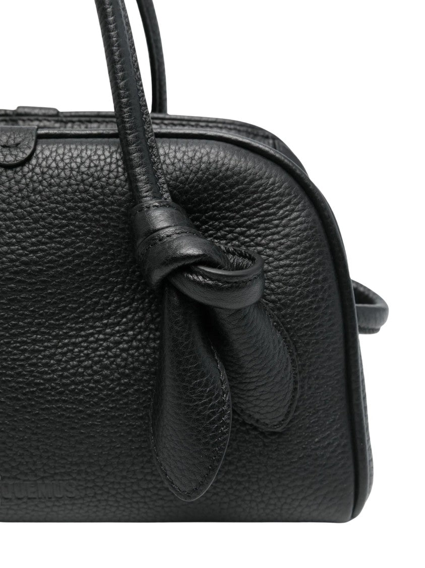 Jacquemus Black Leather Small Turismo Bag