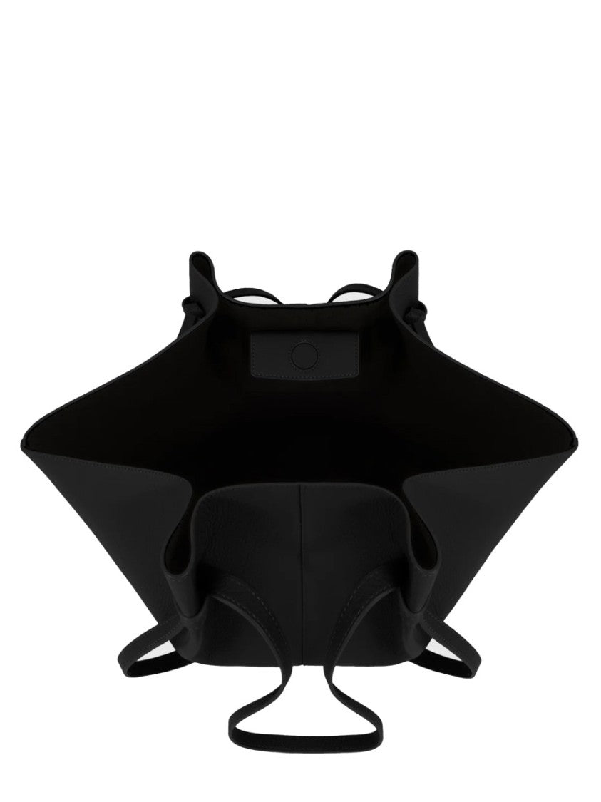 Yuzefi Sculptural Leather Tote Bag With Winged Silhouette