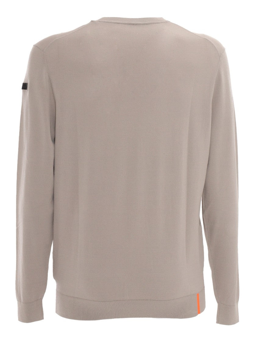 Rrd Round Neck Knit With Contrasting Accent