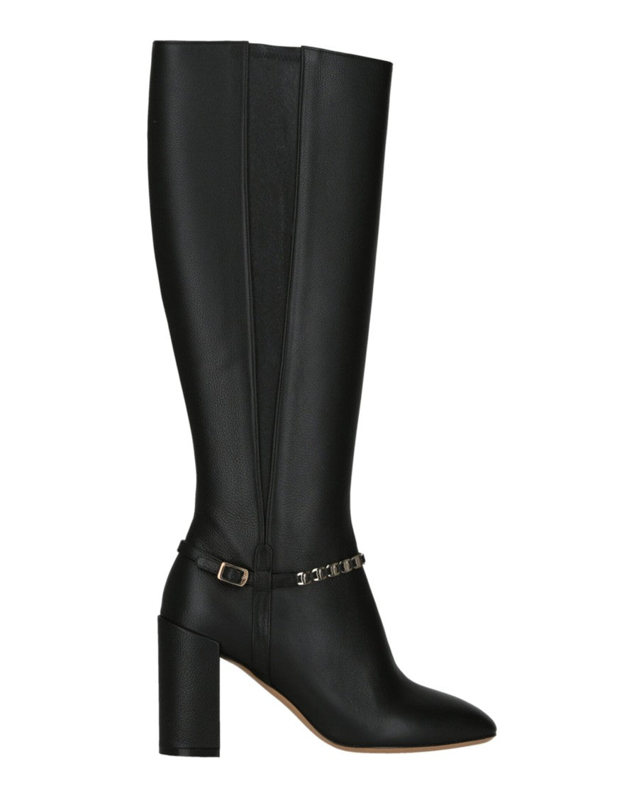 Ferragamo Triba Leather Knee-High Boots